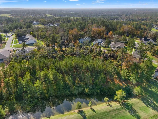 an aerial view of a houses with a lush green hillside