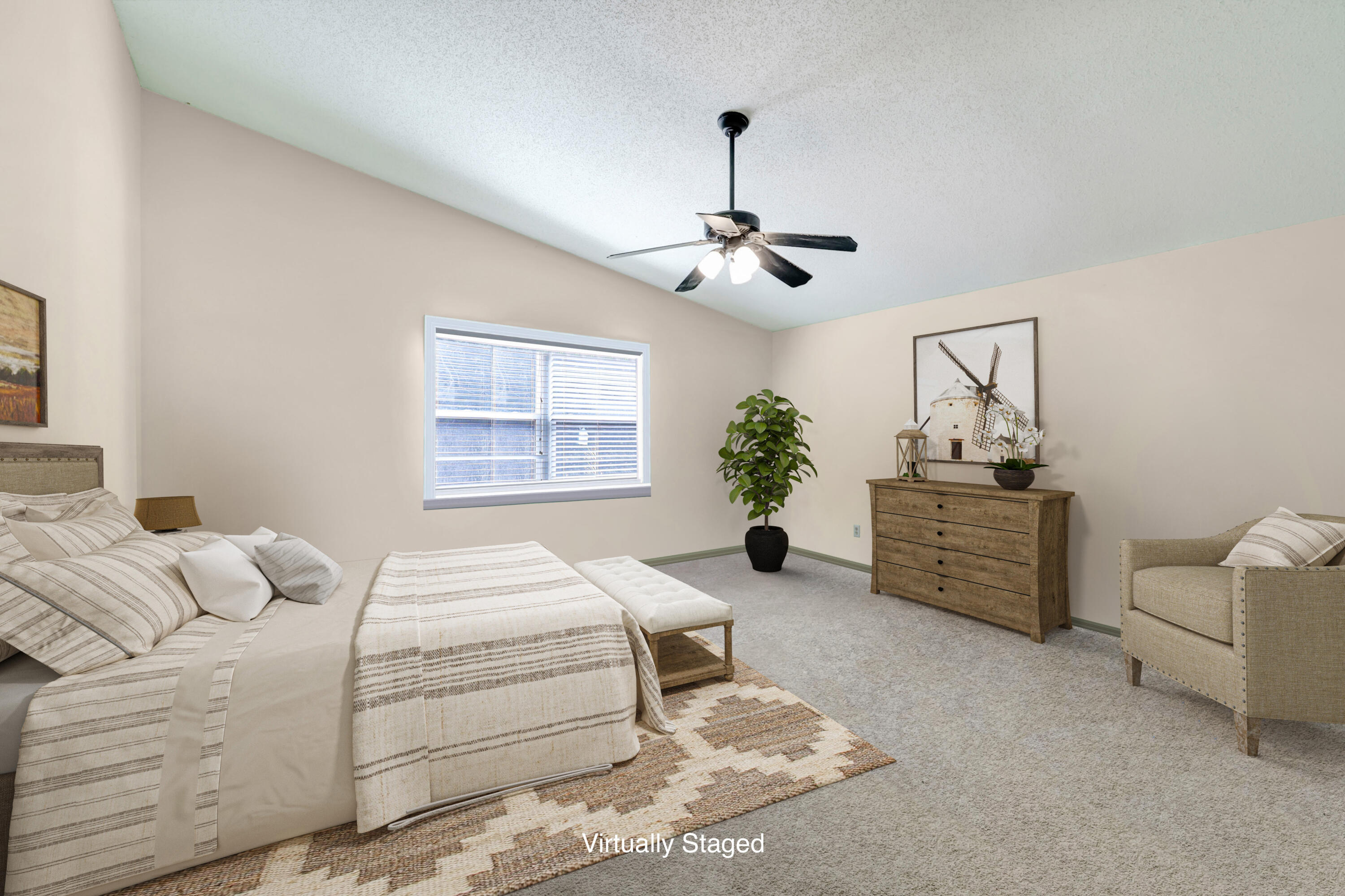 5191 Northwest Dunn Road Fort Pierce, FL 34981 - Photo 40 of 70 Virtually staged bedroom 2