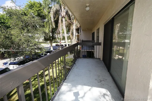 a view of a city from a balcony