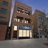 a front view of a building