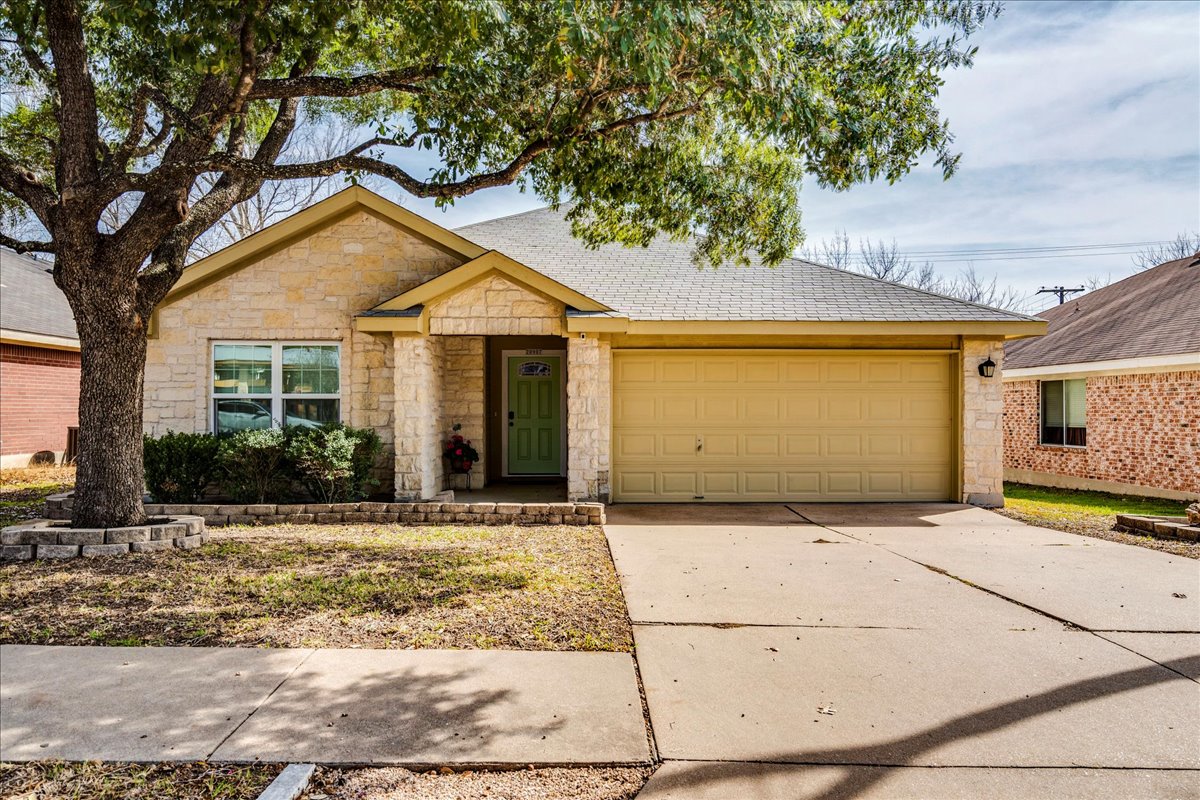 This one-story home has 4 bedrooms and 2 full baths. It is located directly across the street from the community mailboxes, pool, and playground.