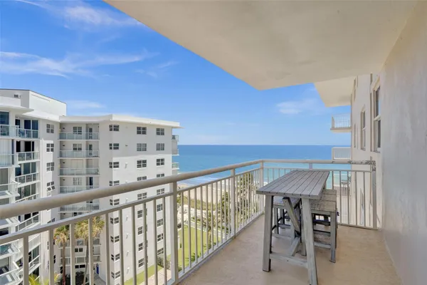 a view of a balcony