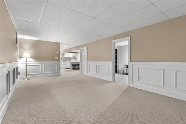 a view of a livingroom with an empty space