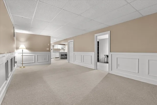 a view of a livingroom with an empty space