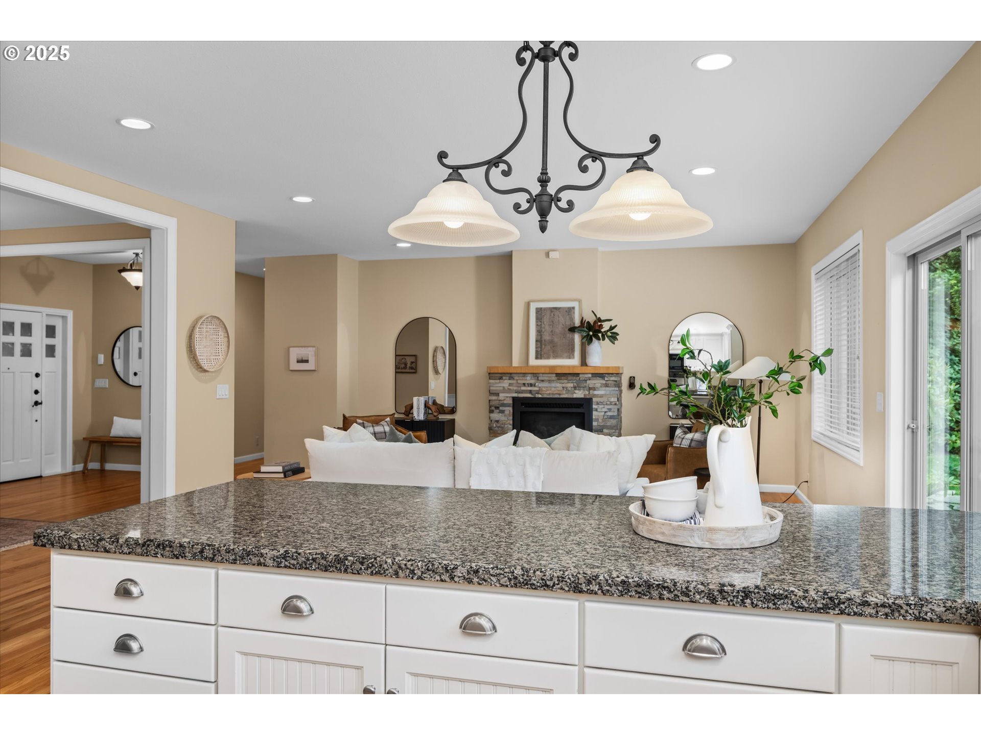 2053 Lakeview Drive Eugene, OR 97408 - Photo 13 of 45 a kitchen with kitchen island granite countertop a counter space cabinets and stainless steel appliances