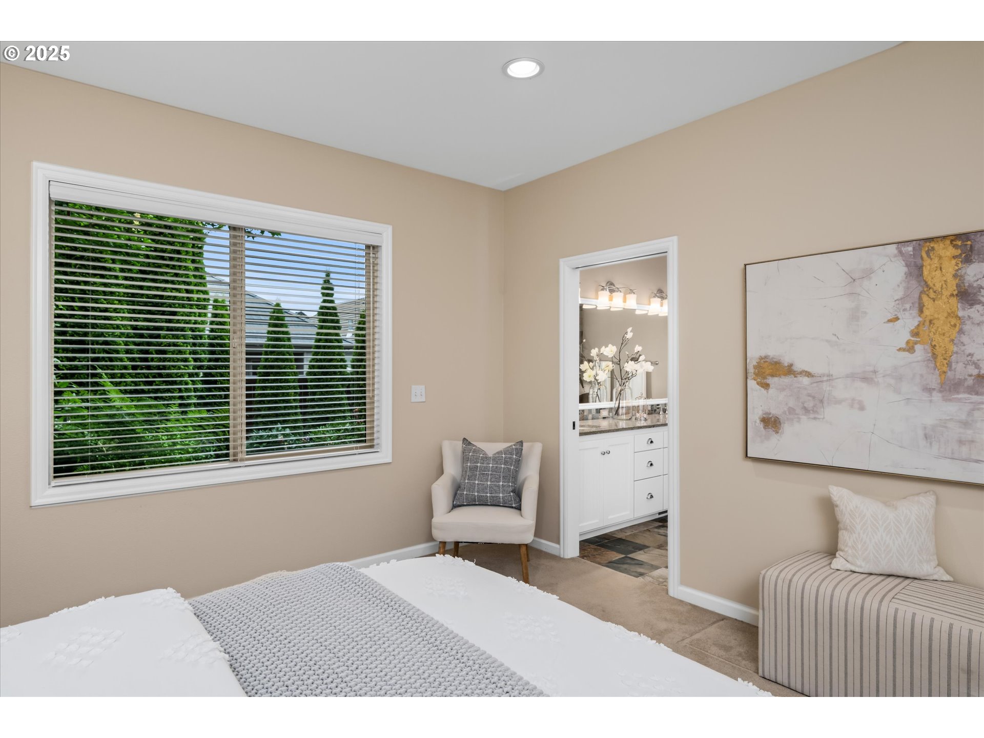 2053 Lakeview Drive Eugene, OR 97408 - Photo 25 of 45 a bedroom with furniture and a window