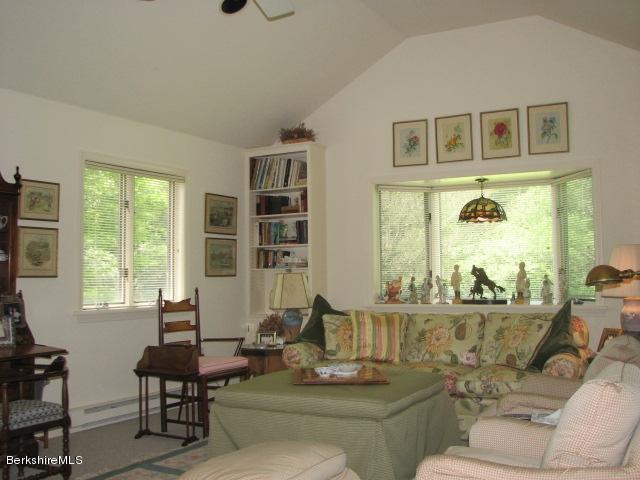 16 Hill Road Stockbridge, MA 01266 - Photo 8 of 20 a living room with furniture and large windows