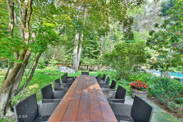 an outdoor view having patio
