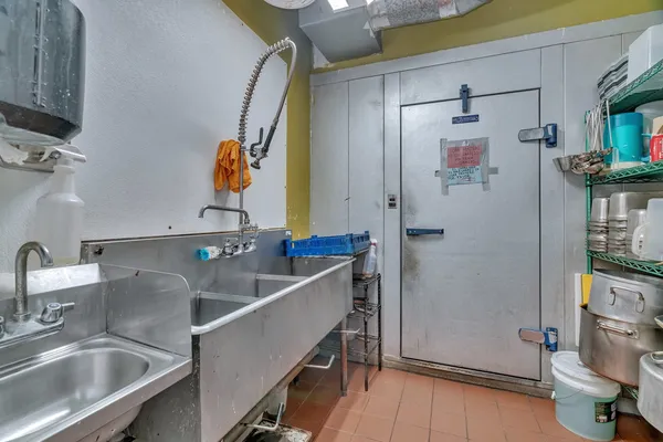 a view of storage and utility room