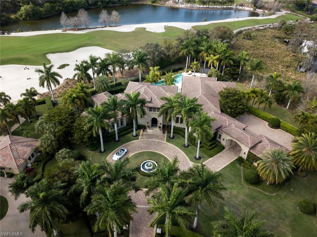 14927 Celle Way Naples, FL 34110 - Photo 3 of 31 an aerial view of residential house with outdoor space and lake view