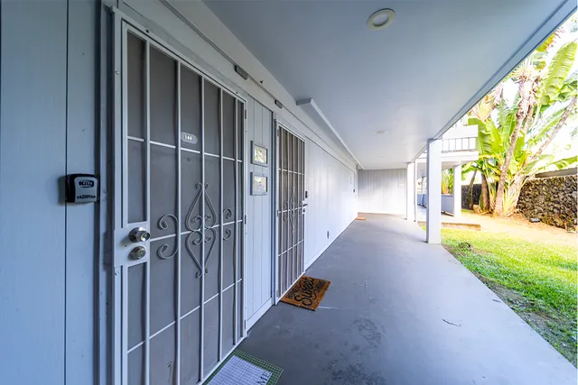 a view of a lake with a city