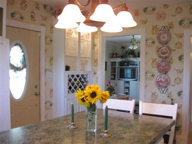 7206 North Crossroads Road Lena, IL 61048 - Photo 6 of 12 a dining room with furniture and a chandelier