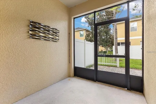 a view of a backyard of a house