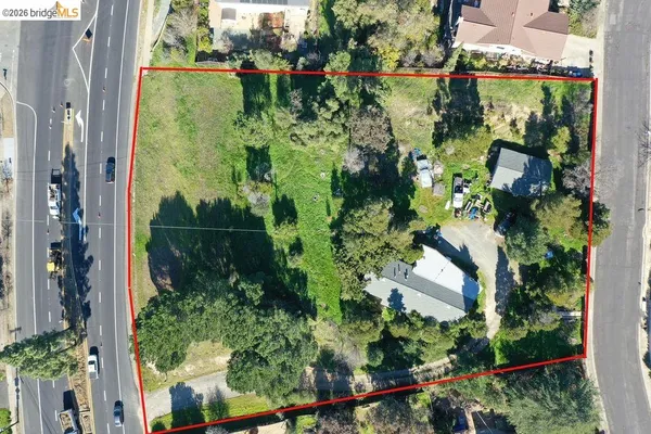 an aerial view of lake