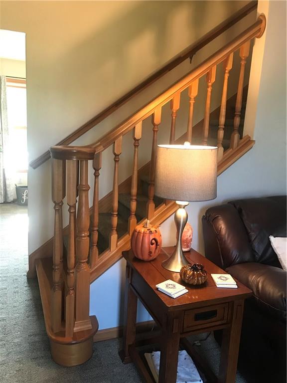 255 Huckleberry Road Indiana, PA 15701 - Photo 16 of 25 Beautiful Spiral All Wood Stair Casing & Hand Railing