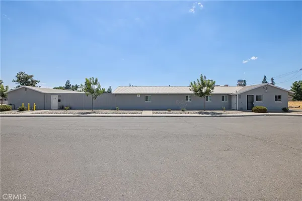 a backyard of a house