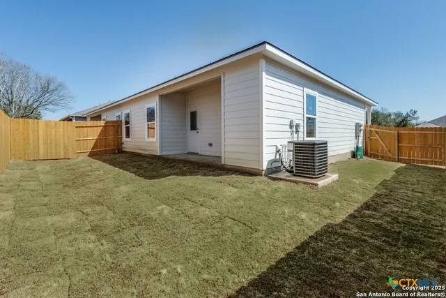 a backyard of a house