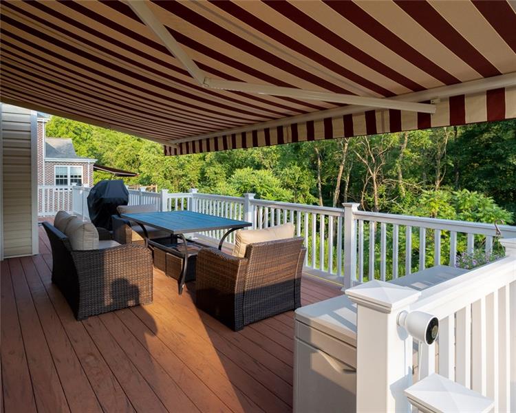 2317 Mcdevitt Road Sewickley, PA 15143 - Photo 21 of 25 Deck with retractable awning.