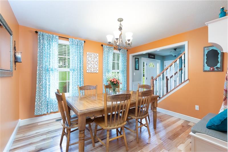 2317 Mcdevitt Road Sewickley, PA 15143 - Photo 7 of 25 Dining Room with hickory hardwood floors.