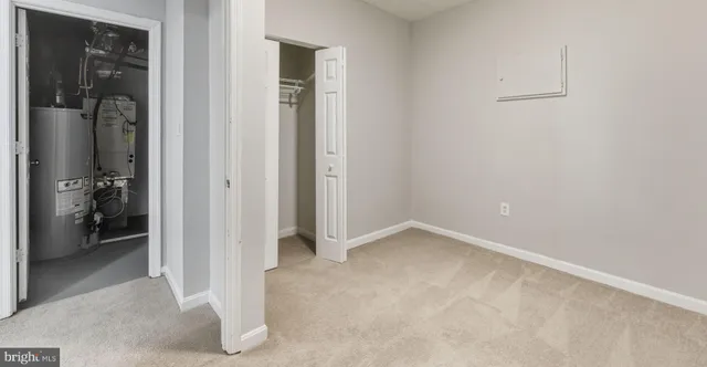 an empty room and closet