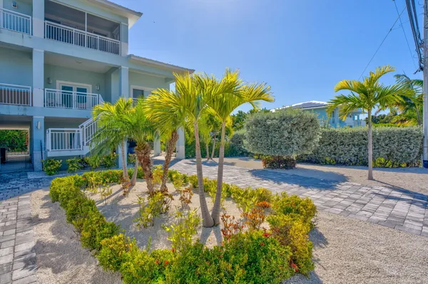 a view of a park with slides