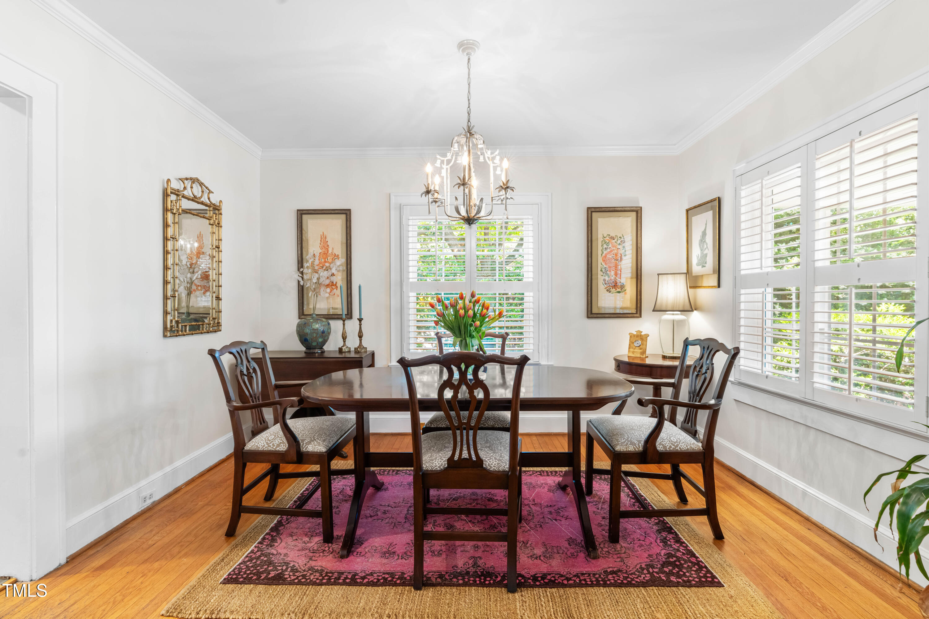 2725 Bedford Avenue Raleigh, NC 27607 - Photo 9 of 48 a view of a dining room with furniture window and outside view