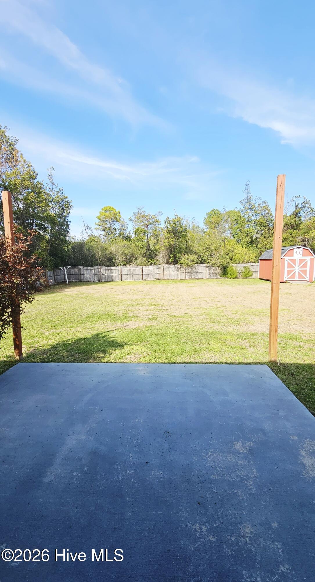 183 Parnell Road Hubert, NC 28539 - Photo 17 of 22 View of Backyard from Kitchen