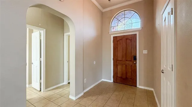 a view of a livingroom with front door