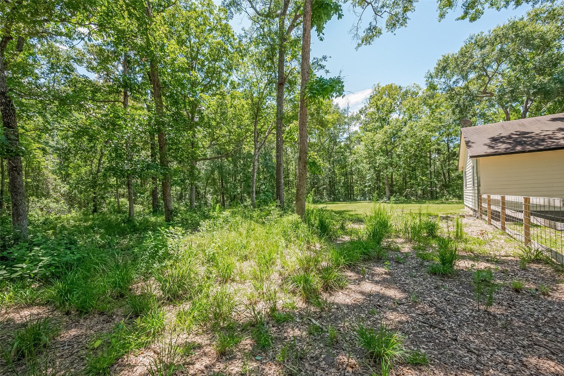200 Little Pine Valley Road Cleveland, TX 77328 - Photo 33 of 43 a view of a garden with large trees