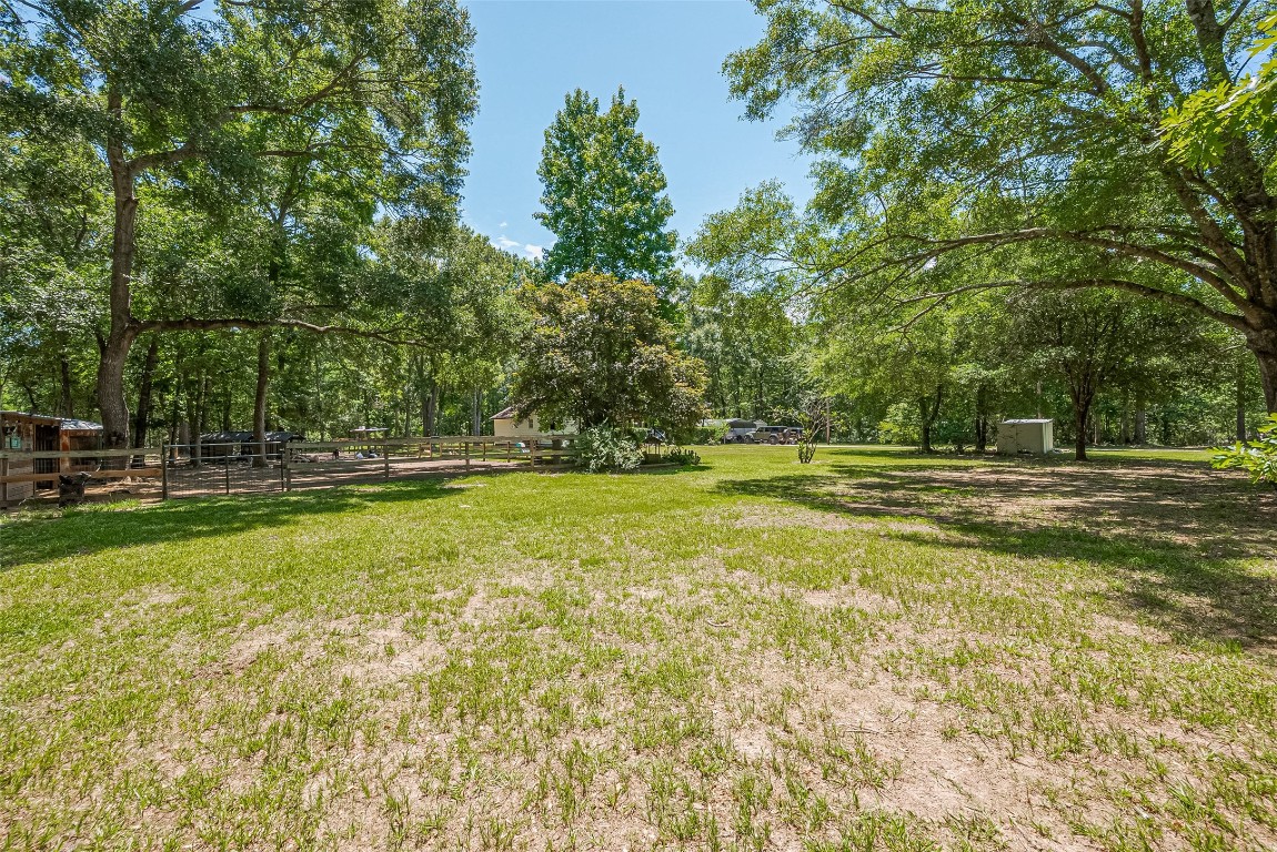 200 Little Pine Valley Road Cleveland, TX 77328 - Photo 38 of 43 a view of outdoor space with swimming pool and trees