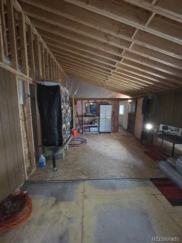 a view of a storage room