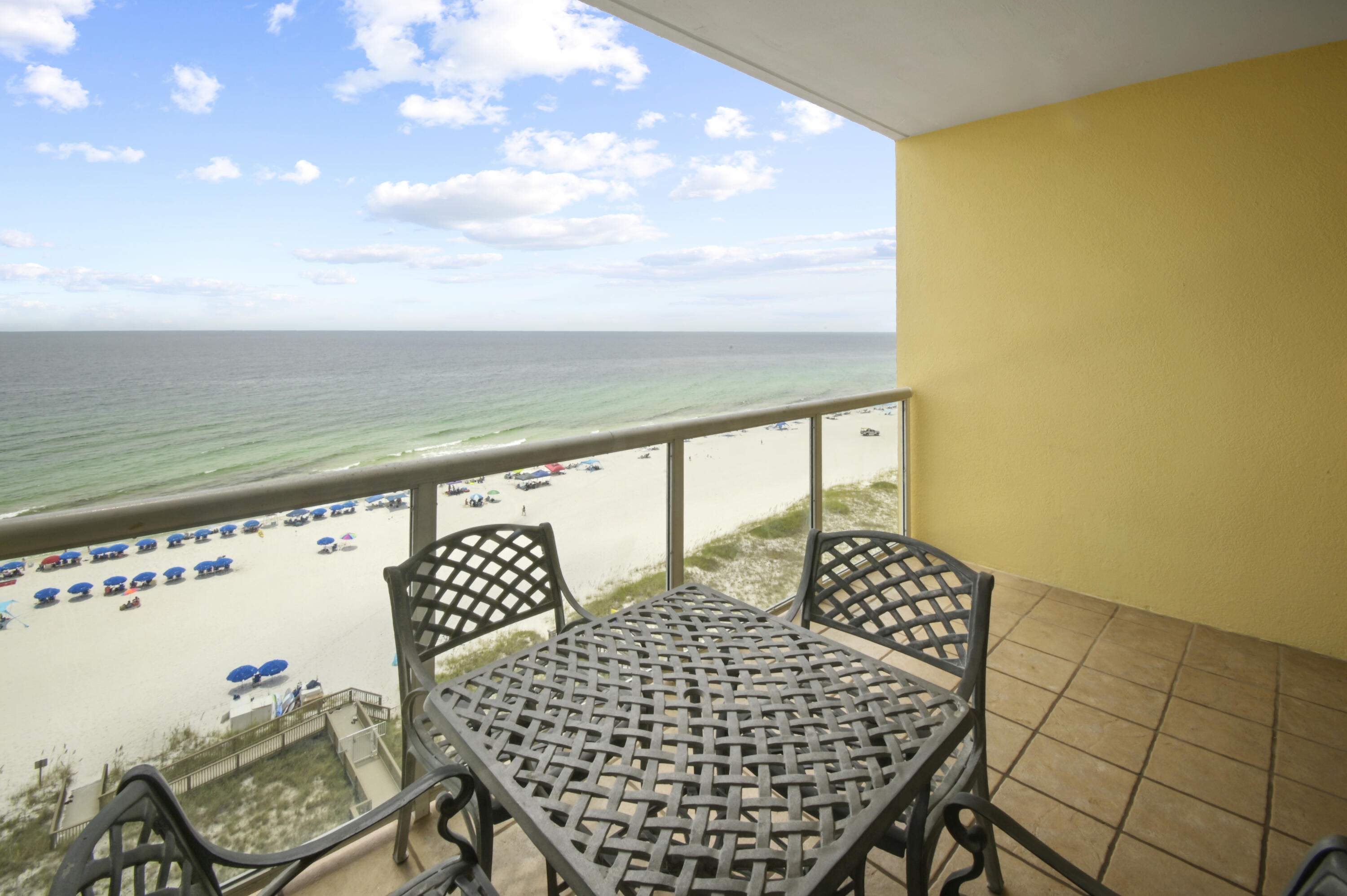 8477 Gulf Boulevard, Unit 902 Navarre, FL 32566 - Photo 23 of 36 a view of balcony with wooden floor