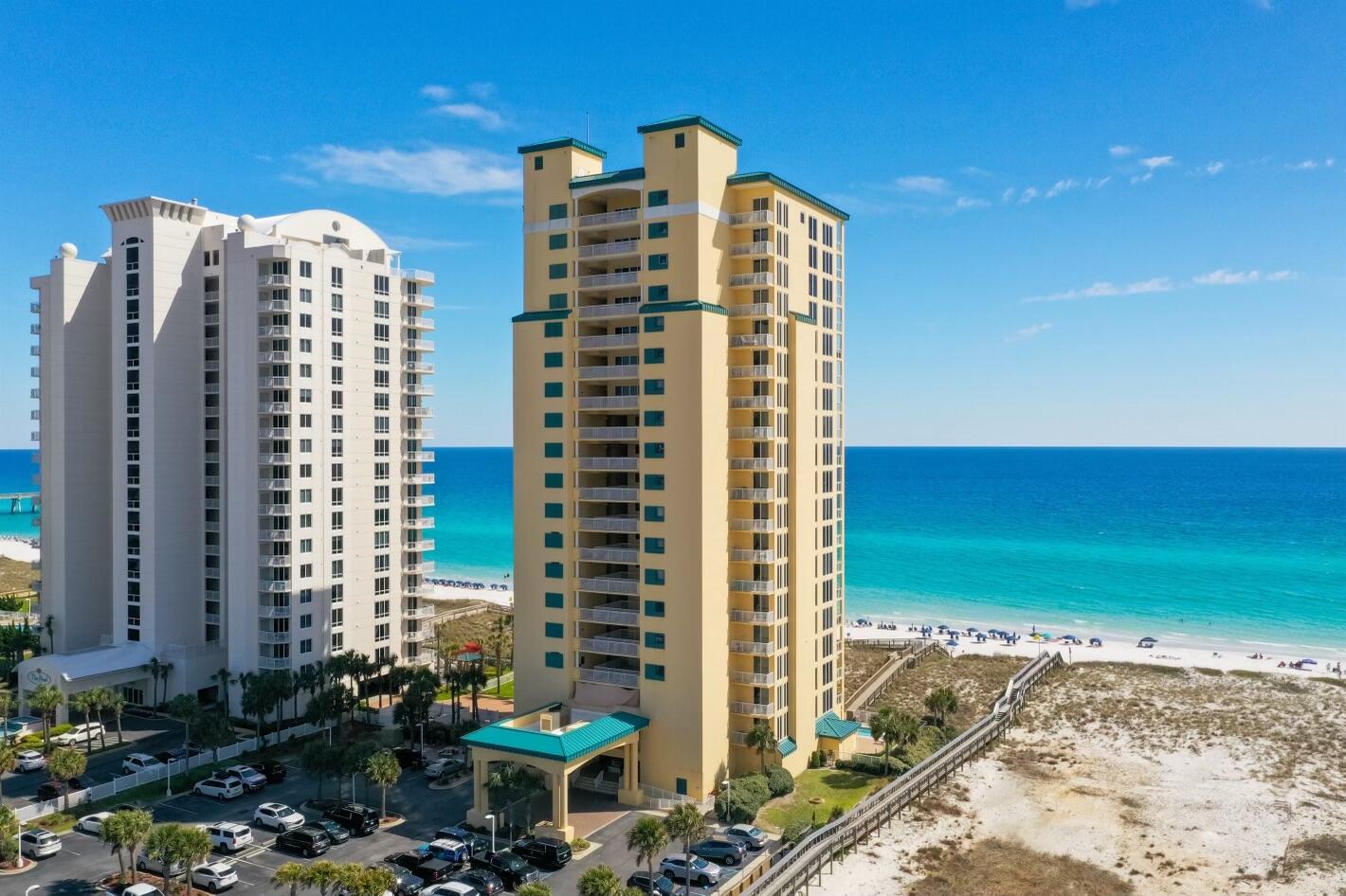 8477 Gulf Boulevard, Unit 902 Navarre, FL 32566 - Photo 35 of 36 a view of a city with tall buildings