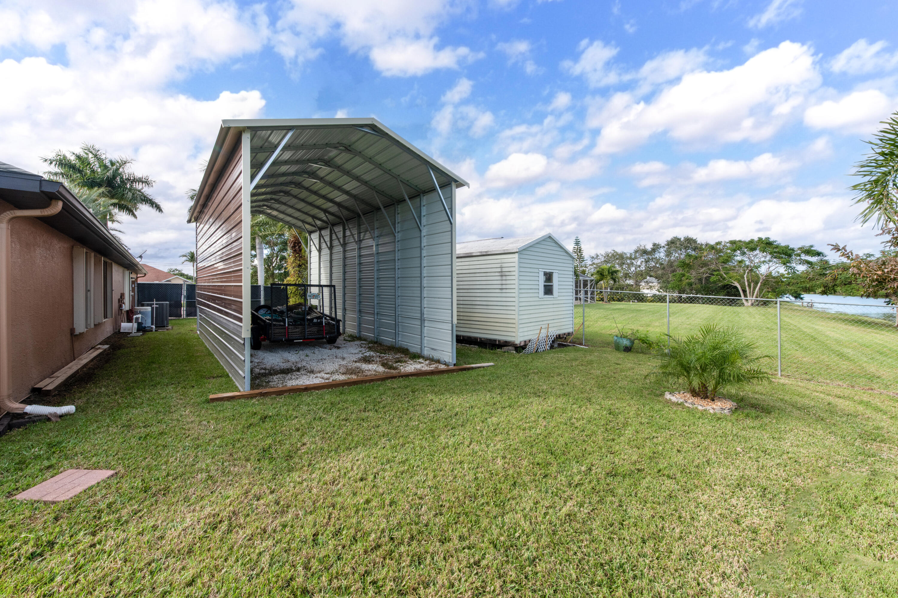 3523 Southwest Macon Road Port St. Lucie, FL 34953 - Photo 43 of 43 Back Yard Boat/RV Shed