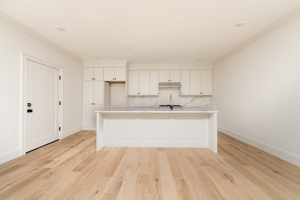 120 Brookside Avenue, Unit 203 Boston, MA 02130 - Photo 4 of 18 a view of kitchen with wooden floor
