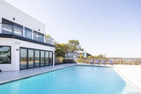 a view of a city from a balcony