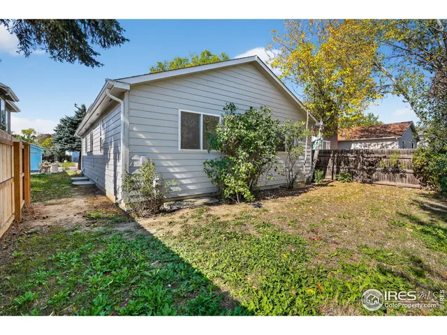 a backyard of a house