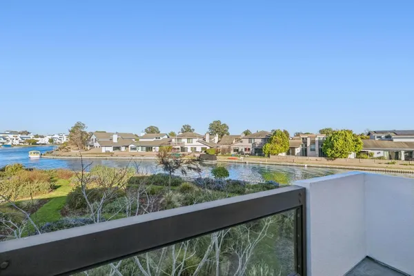 a view of a city from a balcony
