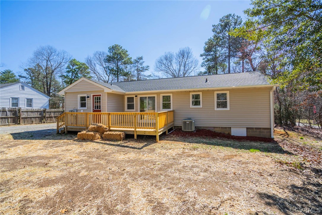 238 Monath Road North Chesterfield, VA 23236 - Photo 31 of 32 a view of a house with a yard and wooden fence