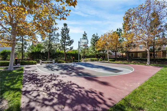 a view of outdoor space with trampoline