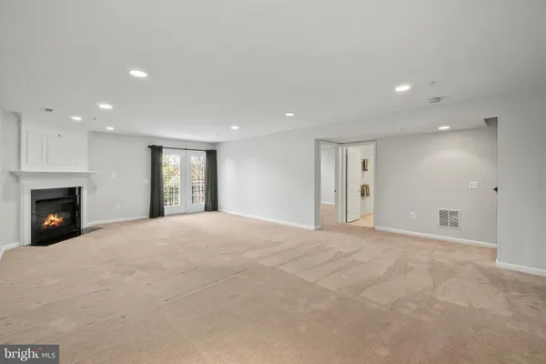 a view of an empty room