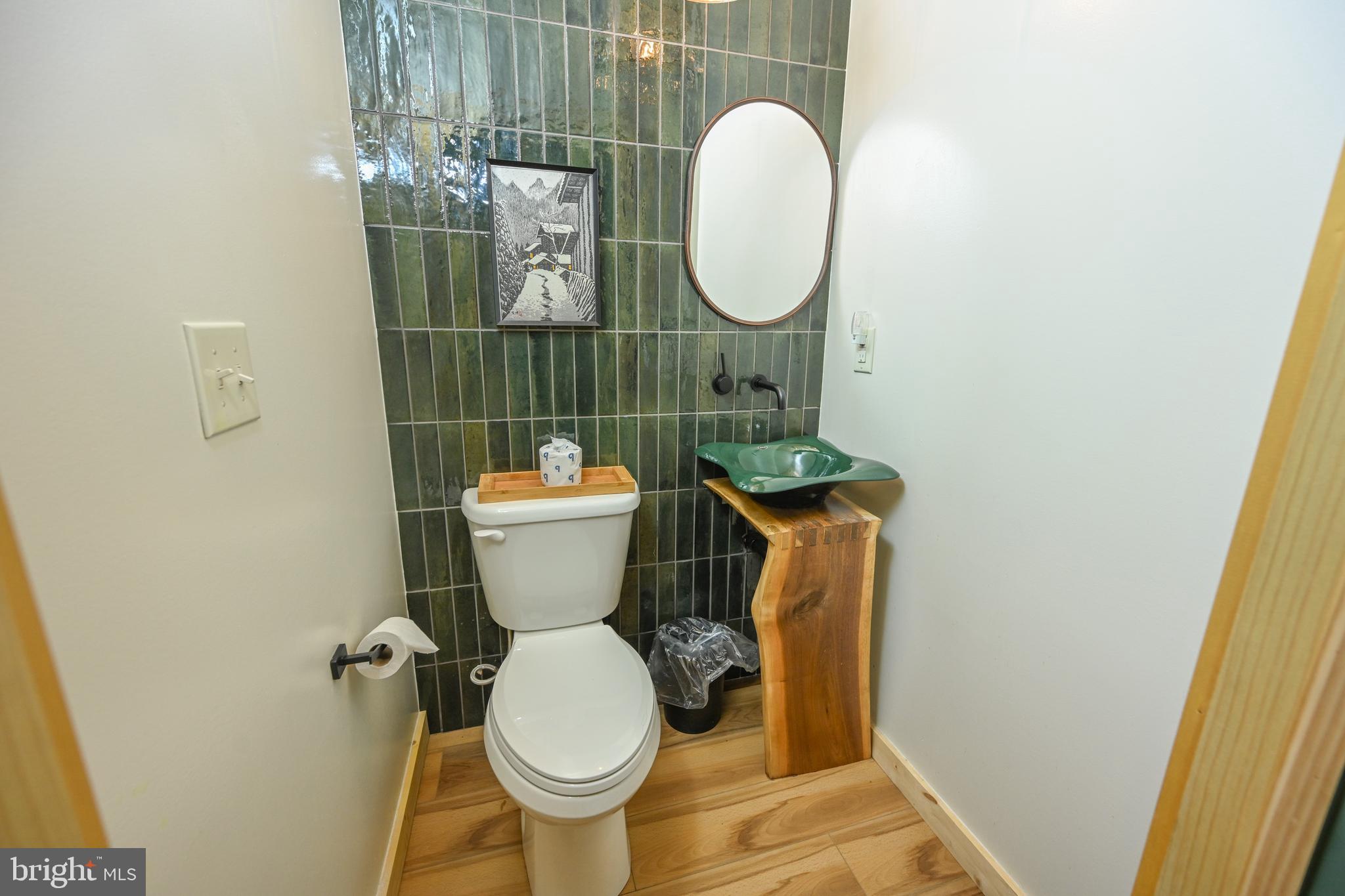 1067 North Camp Road McHenry, MD 21541 - Photo 40 of 81 a bathroom with a toilet and a mirror