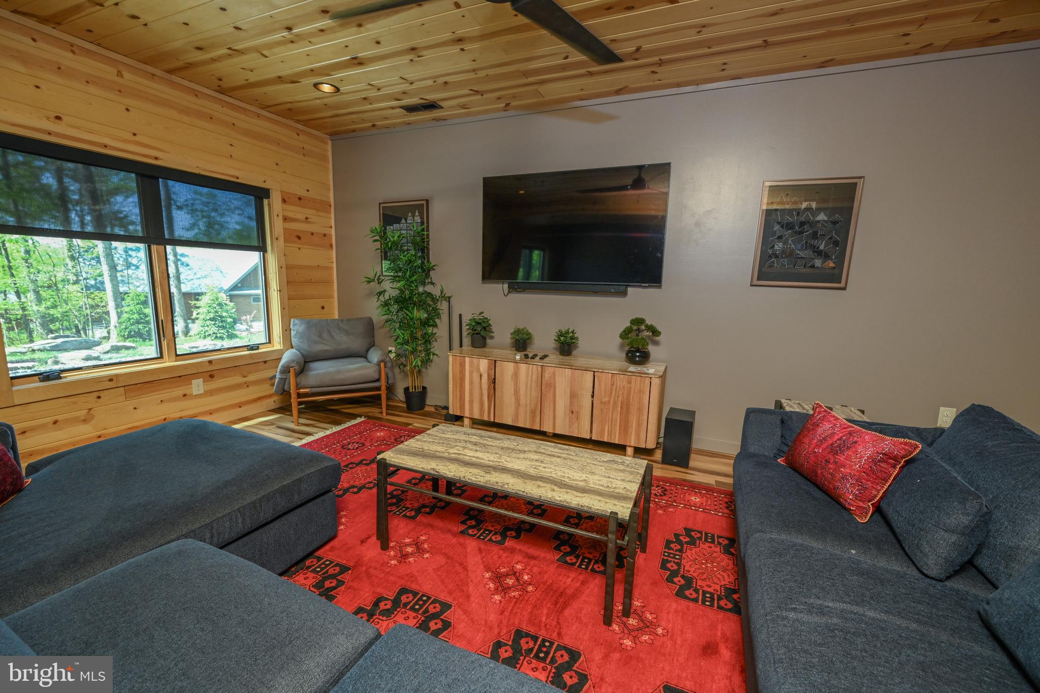 1067 North Camp Road McHenry, MD 21541 - Photo 60 of 81 a living room with furniture and a flat screen tv