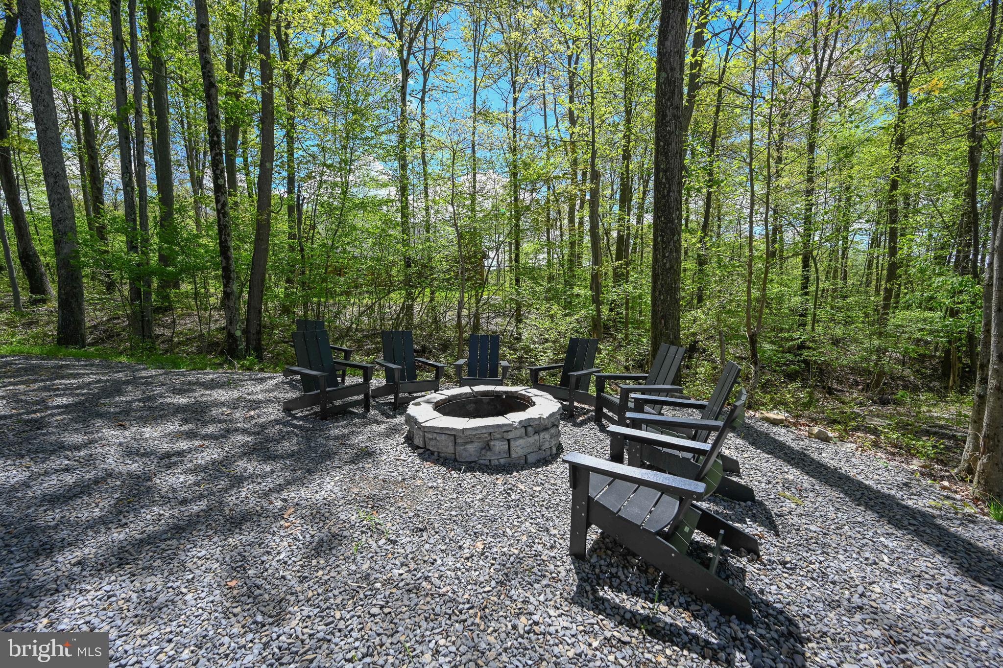 1067 North Camp Road McHenry, MD 21541 - Photo 73 of 81 a backyard of a house with lots of green space and fountain view