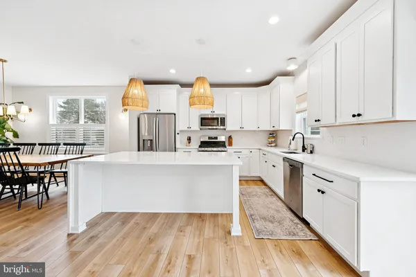 a view of kitchen with breakfast area