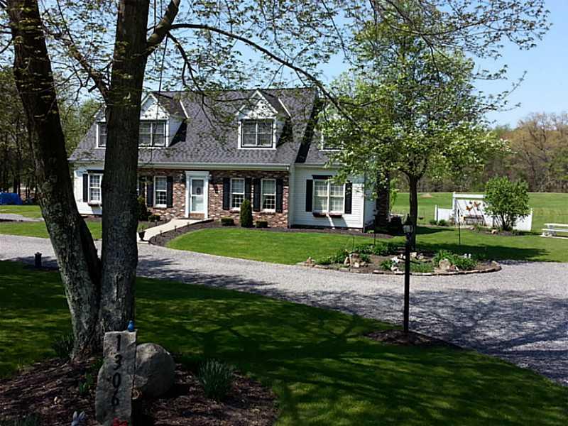 1306 West Park Road Slippery Rock, PA 16057 - Photo 2 of 25 Exterior Front. beautifully landscaped 1.4 acres Exterior dental molding