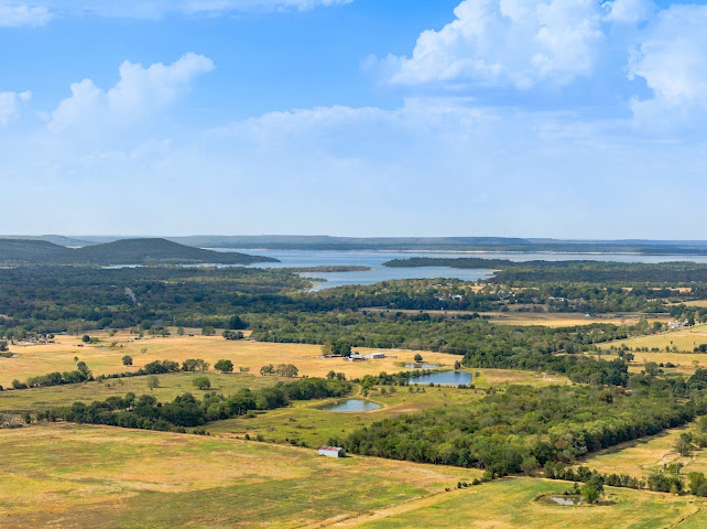 30063 South 4300th Road Stigler, OK 74462 - Photo 54 of 58 Expansive land featuring multiple fields, wooded areas, and two ponds