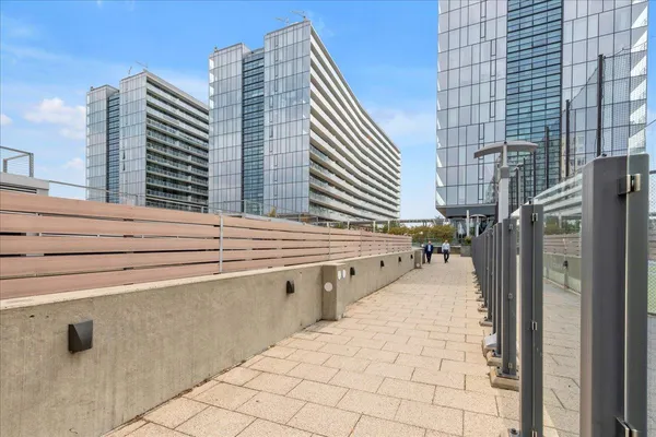 a balcony view with a outdoor space