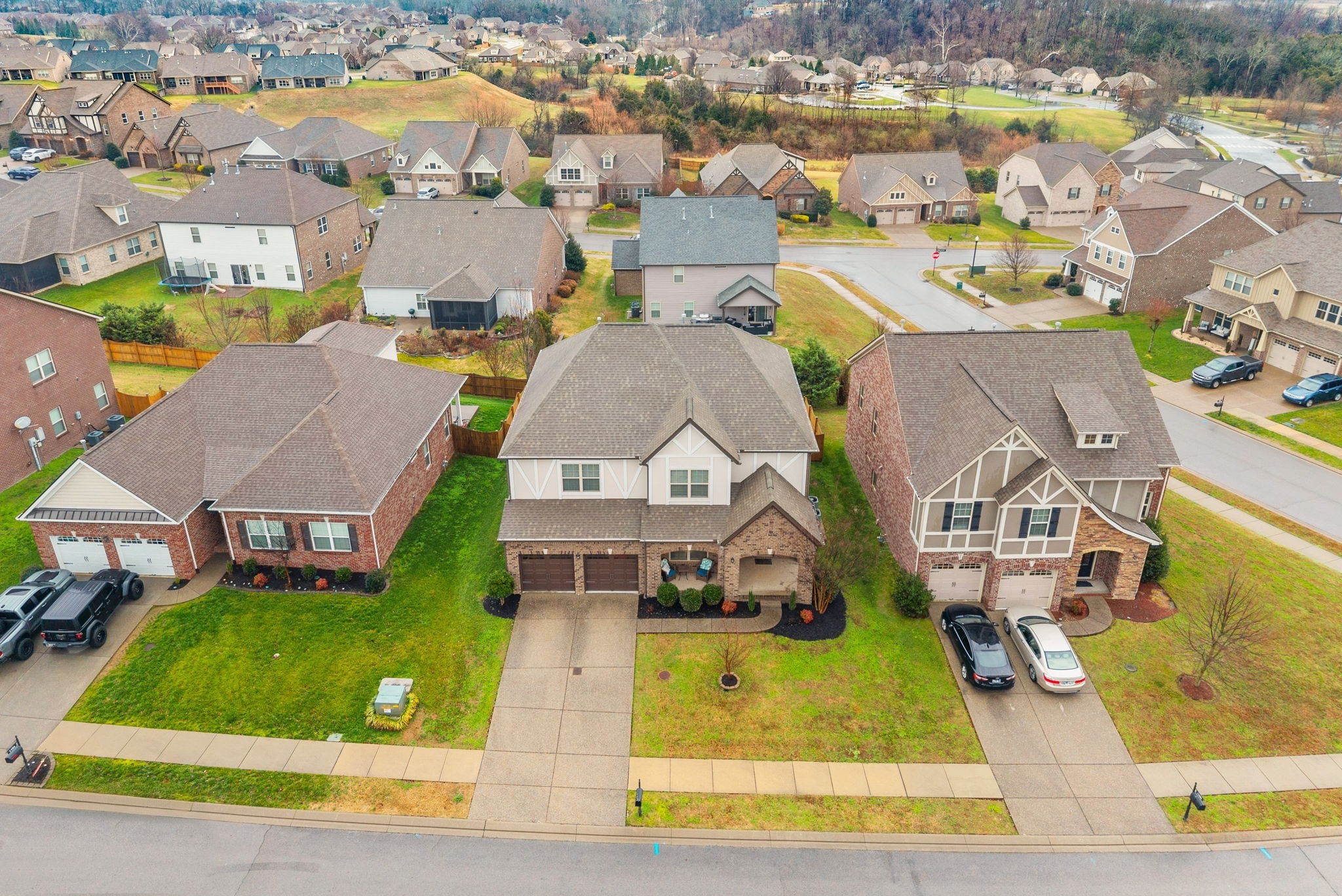 1102 Marys Place Lebanon, TN 37090 - Photo 50 of 58 an aerial view of residential houses with yard