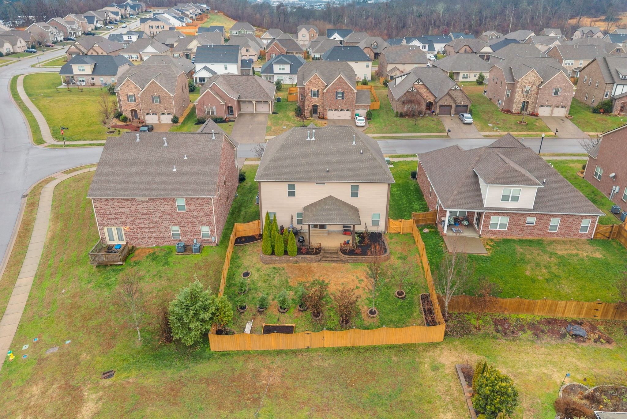 1102 Marys Place Lebanon, TN 37090 - Photo 5 of 58 an aerial view of residential houses with outdoor space and swimming pool